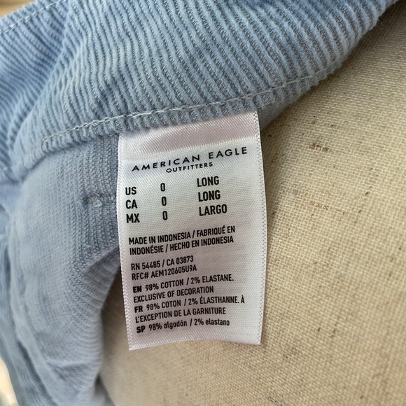 American Eagle Corduroy Button Down Skirt (Size: 0 Long) - Picture 5 of 5